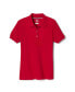 ფოტო #1 პროდუქტის Big Girls Short Sleeve Picot Collar Interlock Polo Shirt
