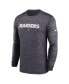 Men's Black Las Vegas Raiders Sideline Team Velocity Performance Long Sleeve T-shirt