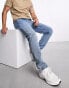 Фото #1 товара Pull&Bear – Gerade geschnittene Jeans in Mittelblau