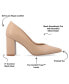 ფოტო #7 პროდუქტის Women's Simonne Block Heel Pointed Toe Pumps