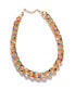 ფოტო #1 პროდუქტის Women's Gold Metallic Chainlink Necklace