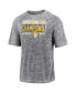 Фото #3 товара Men's Gray Los Angeles Rams Super Bowl LVI Champions Stacked Depth T-shirt