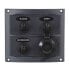 BEP MARINE Waterproof 3 Switches&Socket Panel