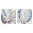 Painting Home ESPRIT Flower Urban 80 x 3 x 80 cm (2 Units)