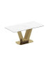 Фото #6 товара Sintered Stone Composite Glass Dining Table