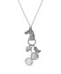 Фото #2 товара Horse Head with Heart and Boot Charm Necklace