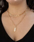 ფოტო #2 პროდუქტის Linked Up Crystal Pendant Layered Women's Necklace Set