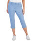 Фото #2 товара Women's Mid-Rise Comfort Waist Capri Pants, 2-24W, Created for Macy's