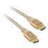 Фото #1 товара SilverStone SST-CPH01G-1800 HDMI 2.0b Kabel, 1,80m - gold