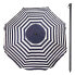 Пляжный зонт Aktive Синий/Белый Металл 240 x 222 x 240 cm (4 штук)