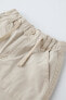 Фото #3 товара Холщовые брюки с карманами ZARA