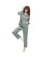 Women's 22 Momme Chic Trimmed Silk Pajama Set for Women