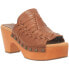 Фото #2 товара Dingo Dreamweaver Woven Clog Womens Brown Casual Sandals DI349-TAN