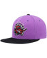 Men's Purple and Black Toronto Raptors Hardwood Classics Snapback Hat