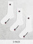 Фото #1 товара Champion crew socks in white 3 pack