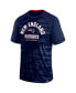 Фото #2 товара Men's Navy New England Patriots Hail Mary Raglan T-shirt