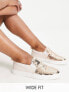 Фото #1 товара ASOS DESIGN Wide Fit Dreamy slip on trainers in rose gold sequin