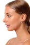 Elegant silver earrings with zircons EA17