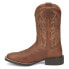 Фото #3 товара Justin Boots Canter 11 Inch Embroidered Square Toe Cowboy Mens Brown Casual Boo