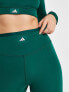 adidas Training Sports Club graphic leggings in green