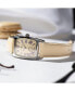 ფოტო #4 პროდუქტის Women's Swiss American Classic Small Second Beige Leather Strap Watch 24x27mm