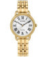ფოტო #1 პროდუქტის Eco-Drive Women's Gold-Tone Stainless Steel Bracelet Watch 29mm