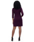 ფოტო #2 პროდუქტის Petite Lace 3/4-Sleeve Shift Dress