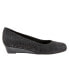 Фото #1 товара Trotters Lauren T1110-013 Womens Black Leather Slip On Loafer Flats Shoes 10