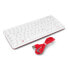 Фото #2 товара Клавиатура Raspberry Pi официальная проводная USB - красно-белая - DE