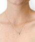 Diamond Accent Heart Diamond Cut Chain Necklace in 14k Yellow gold