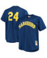 Фото #1 товара Men's Ken Griffey Jr. Royal Seattle Mariners Big and Tall Cooperstown Collection Mesh Batting Practice Jersey