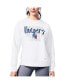 Фото #1 товара Women's White New York Rangers Millie Raglan Pullover Sweatshirt
