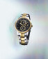 ფოტო #5 პროდუქტის Men's Multifunction Two-Tone Stainless Steel Bracelet Watch, 42mm