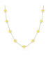 ფოტო #1 პროდუქტის Mother of Pearl Daisy Necklace 14K Gold