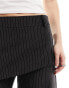 Фото #10 товара ASOS DESIGN trouser with skirt detail in black stripe