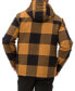ფოტო #2 პროდუქტის Men's Plaid Hooded Insulated Flannel Jacket