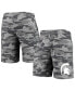 Фото #2 товара Men's Charcoal, Gray Michigan State Spartans Camo Backup Terry Jam Lounge Shorts
