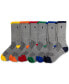 ფოტო #2 პროდუქტის Men's 6-Pk. Performance Tipped Color Heel Toe Crew Socks