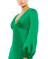 ფოტო #3 პროდუქტის Women's Ieena Puff Sleeve Empire Waist Trumpet Gown