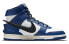 Фото #3 товара AMBUSH x Nike Dunk High deep royal 耐磨防滑 高帮 板鞋 男女同款 皇家蓝 / Кроссовки Nike Dunk High CU7544-400