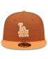 ფოტო #2 პროდუქტის Men's Brown/Orange Los Angeles Dodgers Spring Color Basic Two-Tone 59FIFTY Fitted Hat