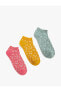 3'lü Patik Çorap Seti Botanik Baskılı