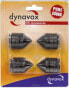 Фото #2 товара Dynavox Sub-Watt-Absorber 4er Set, höhenverstellbare Entkoppler für HiFi-Geräte und Lautsprecher mit Unterlegscheiben, schwarz