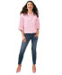 ფოტო #4 პროდუქტის Women's Imitation-Pearl-Trim High-Rise Skinny Jeans