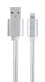 Gembird CCB-MUSB2B-AMLM-6-S - 1.8 m - Lightning - USB B - Male - Male - Silver