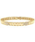 ფოტო #1 პროდუქტის Men's Diamond Cluster Watch Link Bracelet (1 ct. t.w.) in 10k Gold