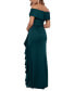 Ruffled Off-The-Shoulder Gown