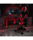 Фото #5 товара Desk Bundle-Gaming Desk, Cup Holder, Headphone Hook And Reclining Chair