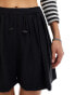 Mango drawstring waist shorts in black