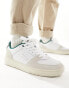 ellesse Panaro cupsole trainers in white and green